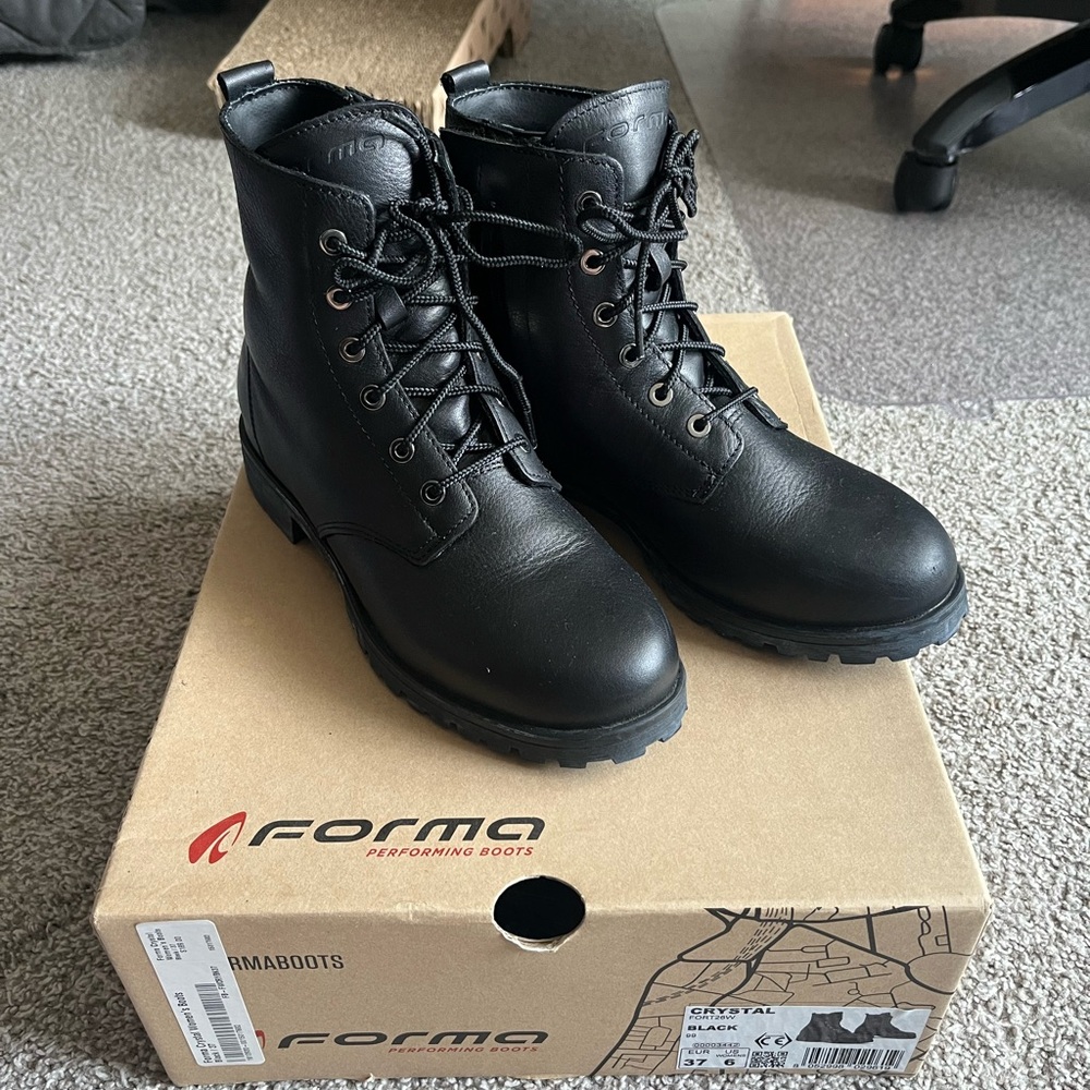 Black Combat Boots for Women